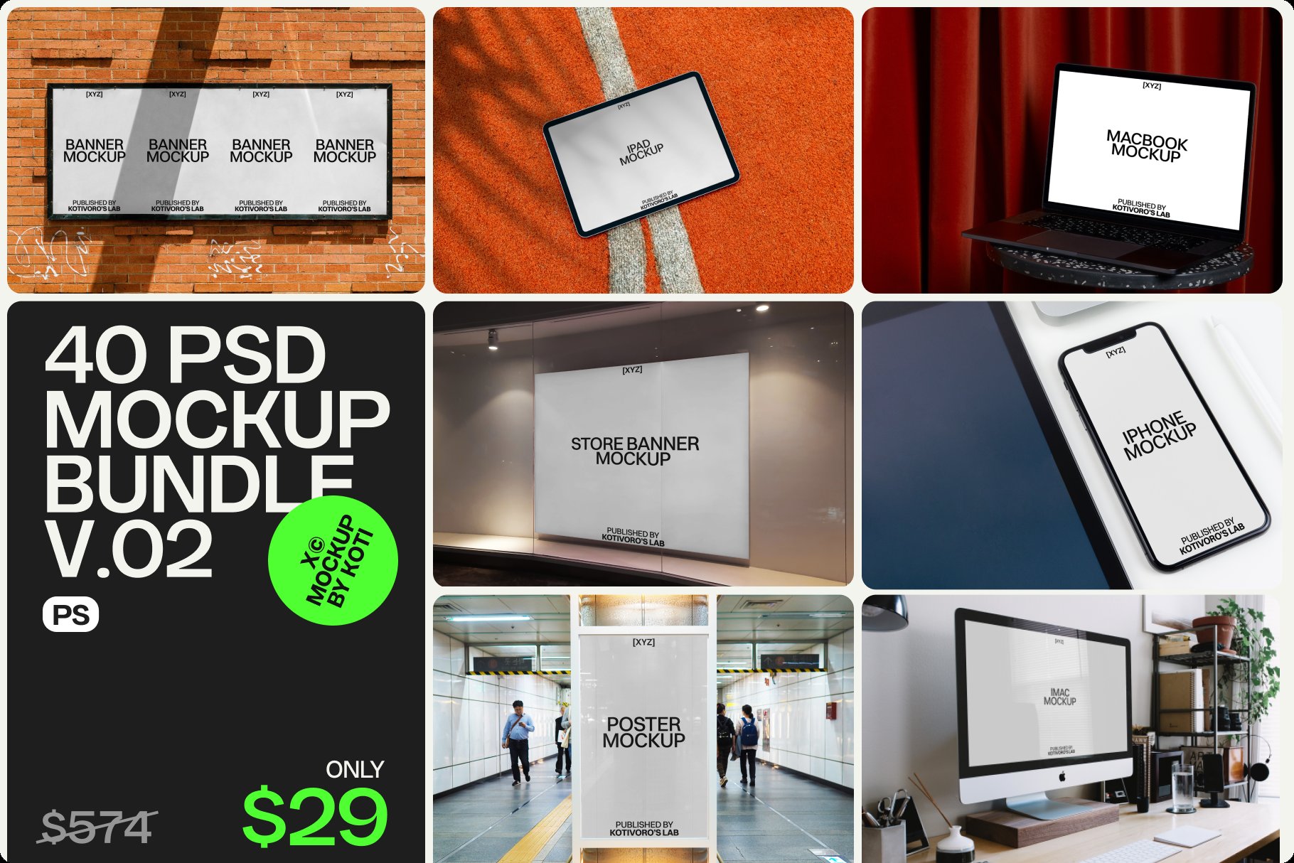 Koti Mockup Bundle V.02 | 95% OFF cover image.