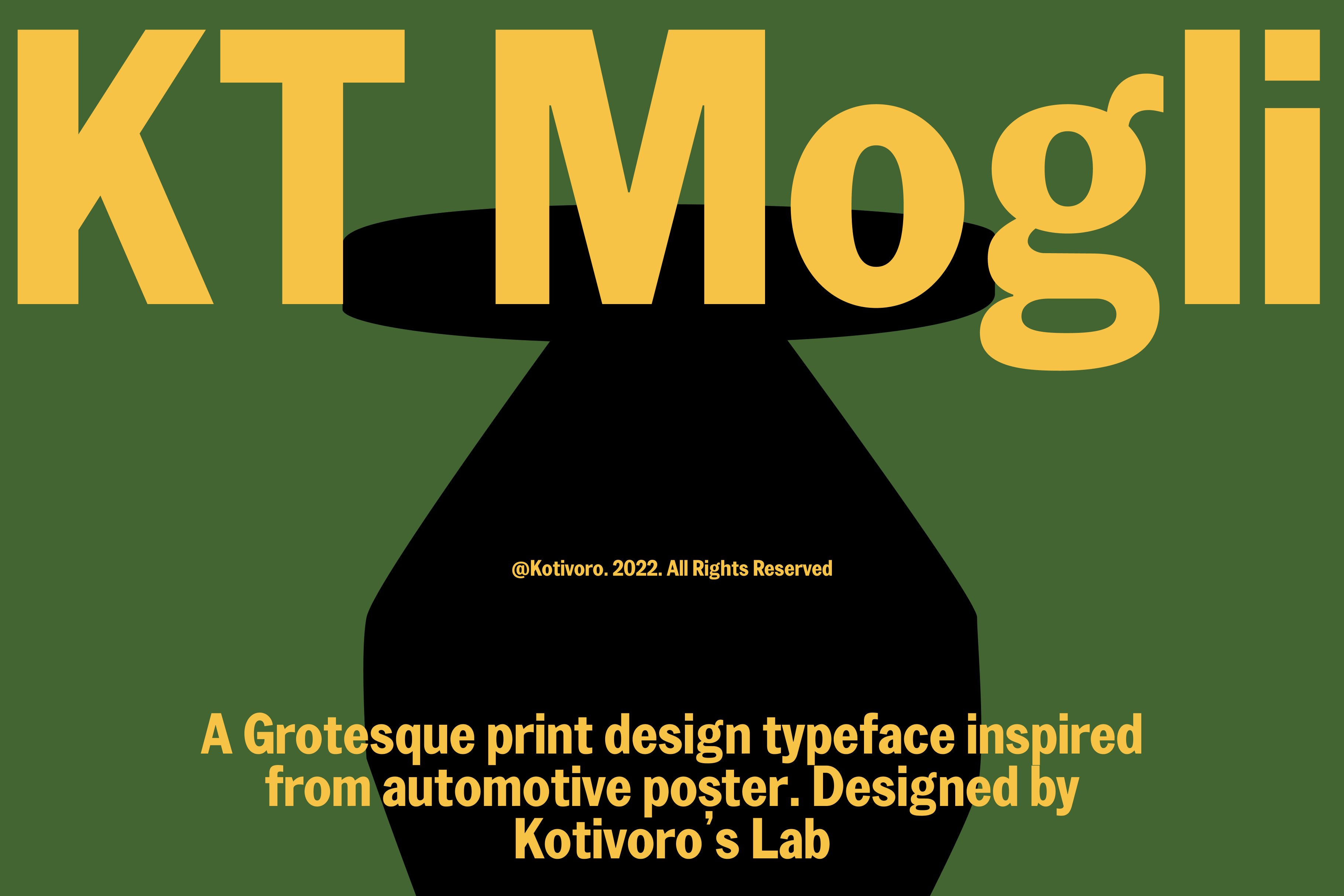 KT Mogli - Dynamic Sans Serif cover image.