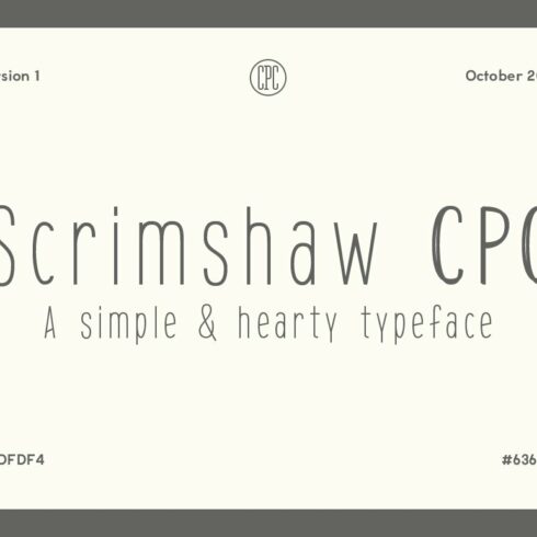 Scrimshaw CPC cover image.