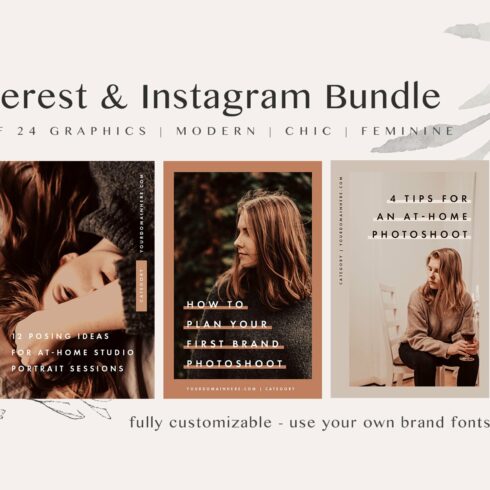 Pinterest & Instagram Bundle | SALE cover image.