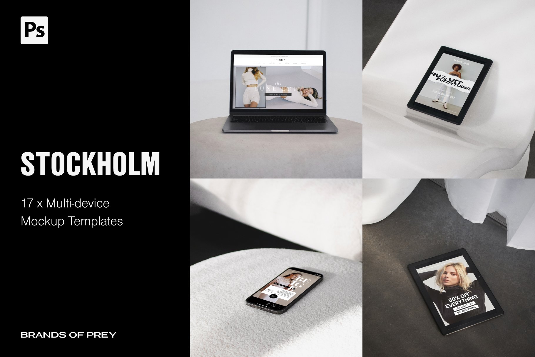 STOCKHOLM | Minimal Device Mockups cover image.