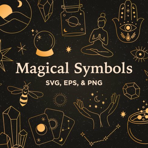 30 Magical Symbols | SVG, PNG & EPS cover image.