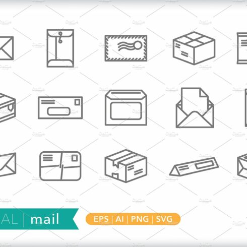 Minimal mail icons cover image.
