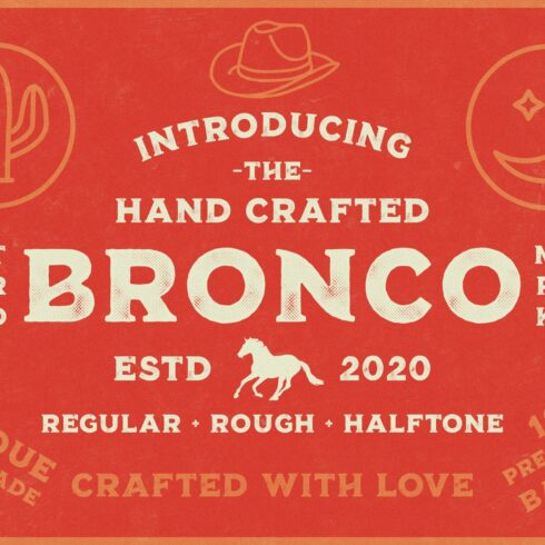 Bronco Font Collection + Extras cover image.