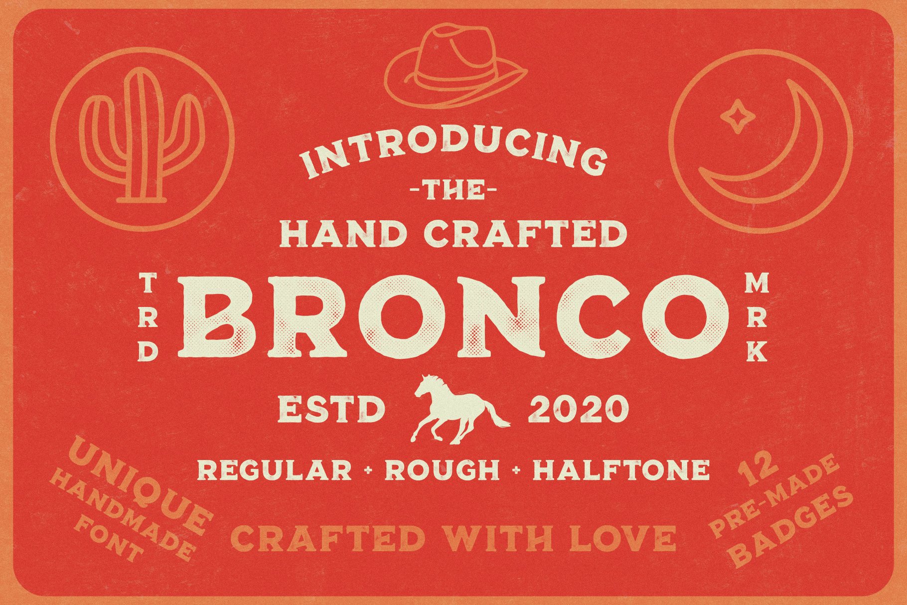 Bronco Font Collection + Extras cover image.
