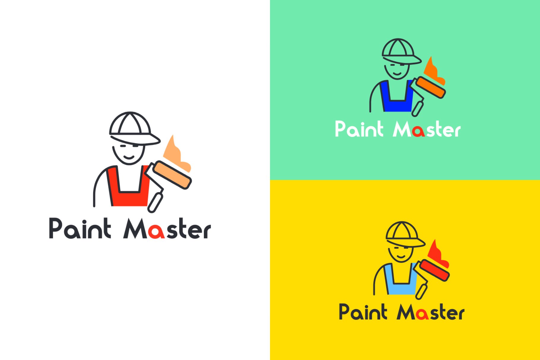 Painter Logo Template preview image.