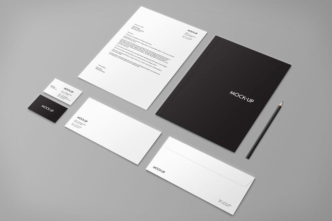 Stationery & Branding Mock-up preview image.