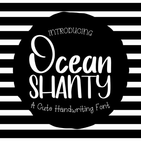 Ocean Shanty Cute Handwriting Font cover image.