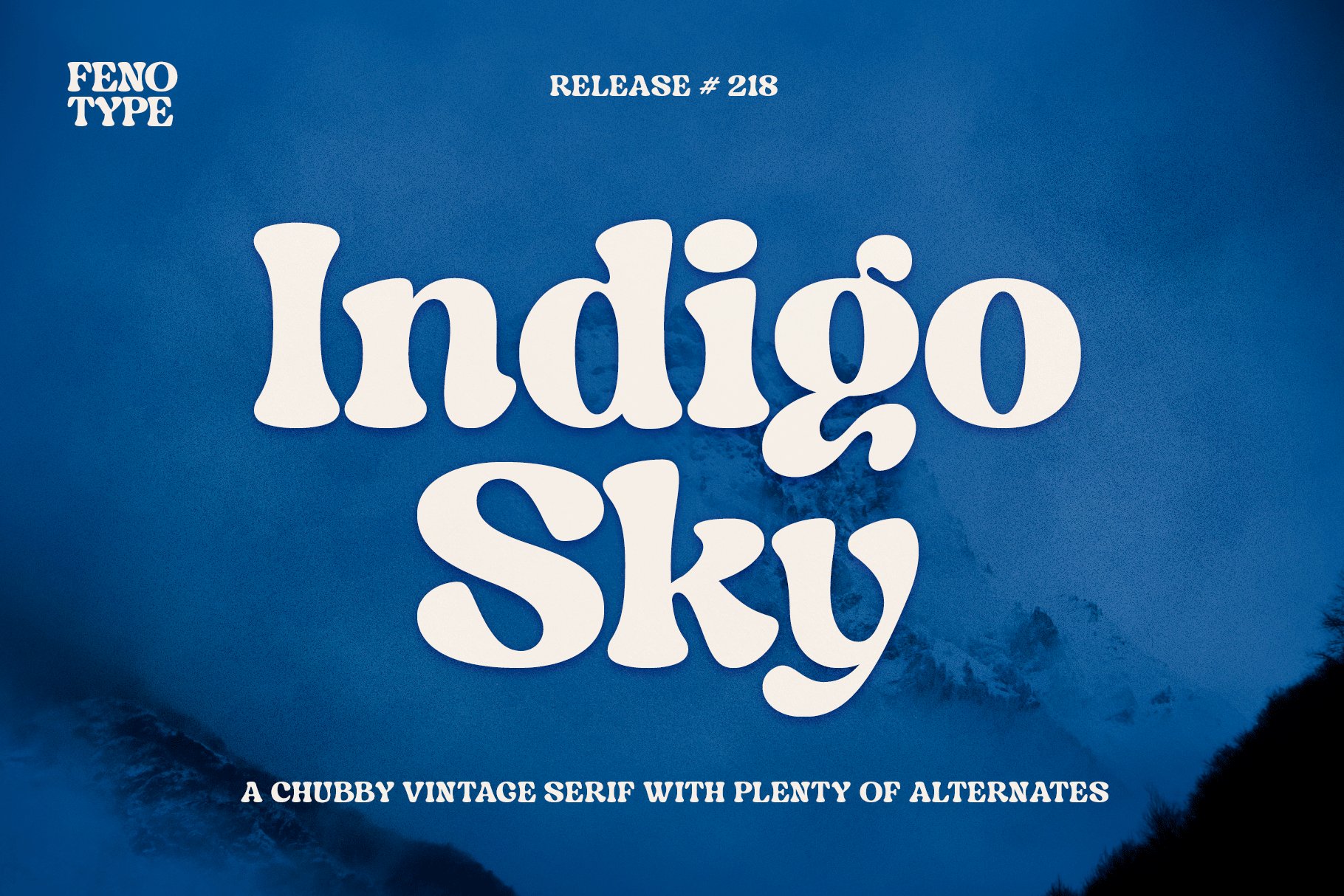 Indigo Sky - Retro Serif cover image.