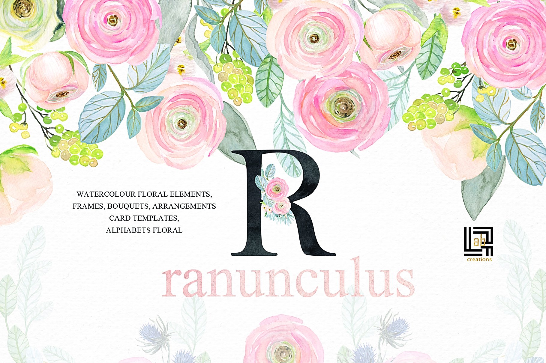 -50% Off Buttercups. Ranunculus pink preview image.