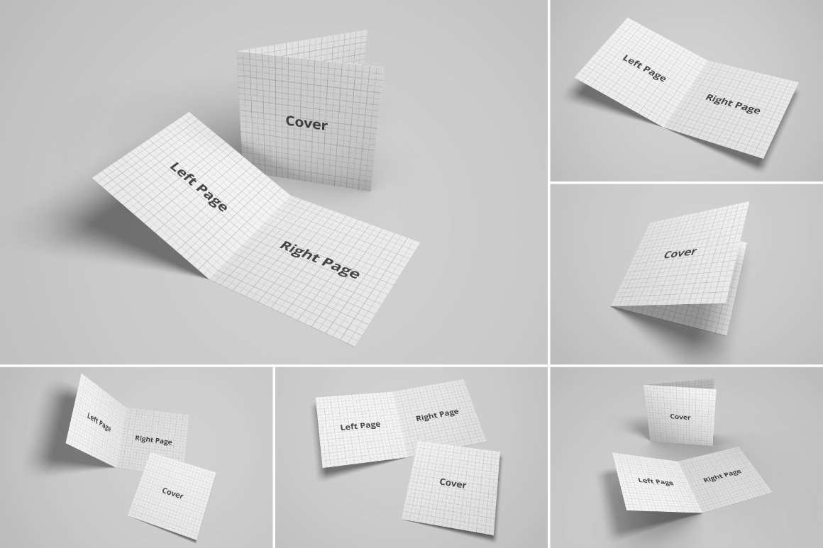 Bifold Brochure/Greeting Card Mockup cover image.