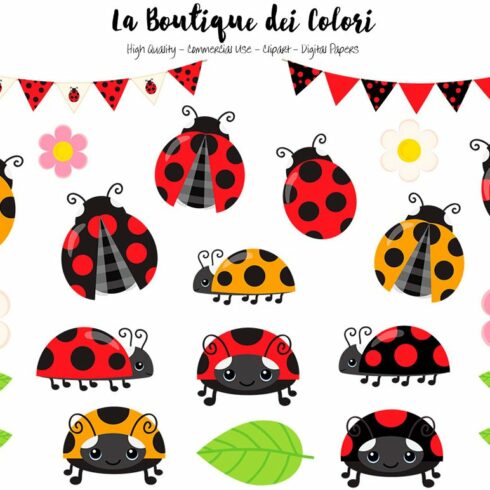 Red Ladybug Clip art cover image.