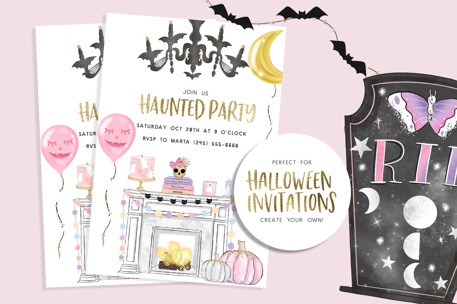 Sale Halloween Pastel Clipart preview image.