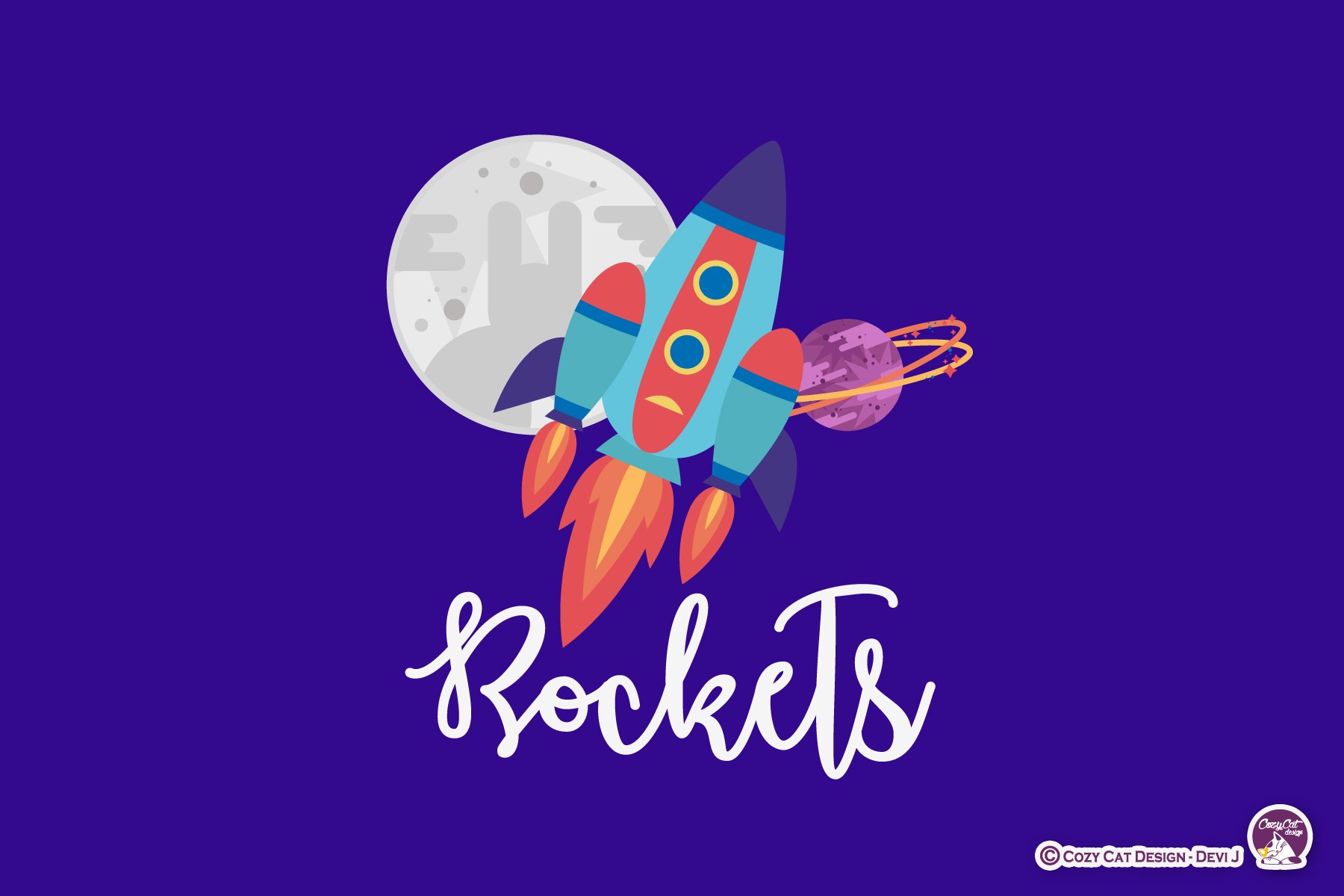 Rockets Digital Clip Art preview image.