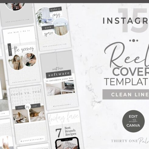 Instagram Reels Covers for Canva cover image.