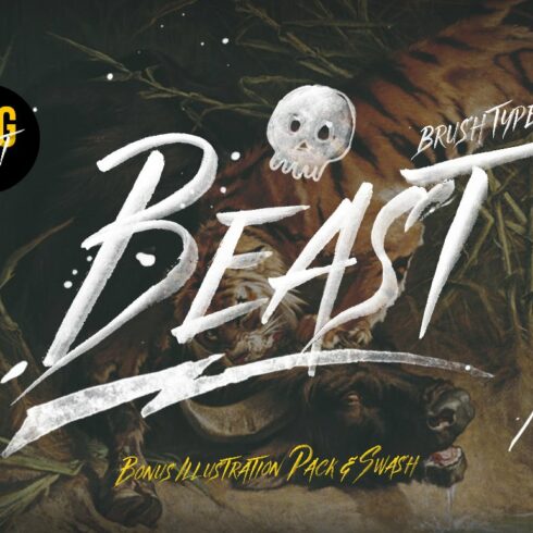 Beast SVG font & Graphics Pack cover image.