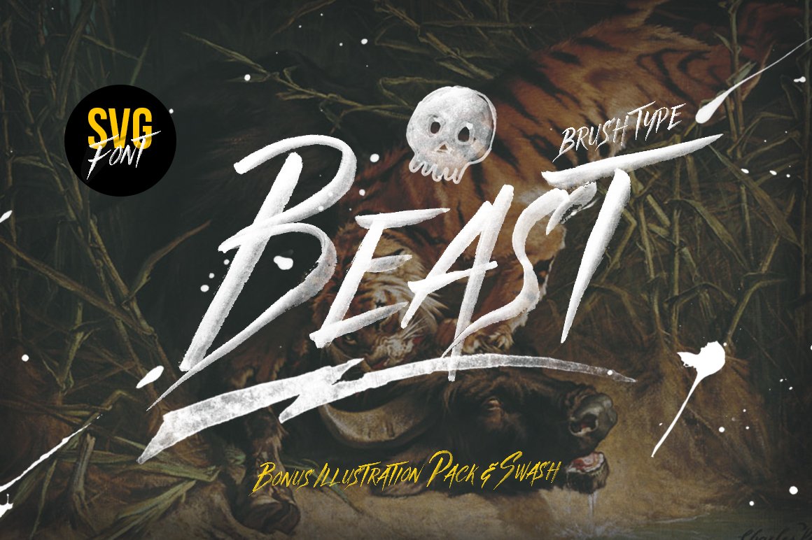 Beast SVG font & Graphics Pack cover image.