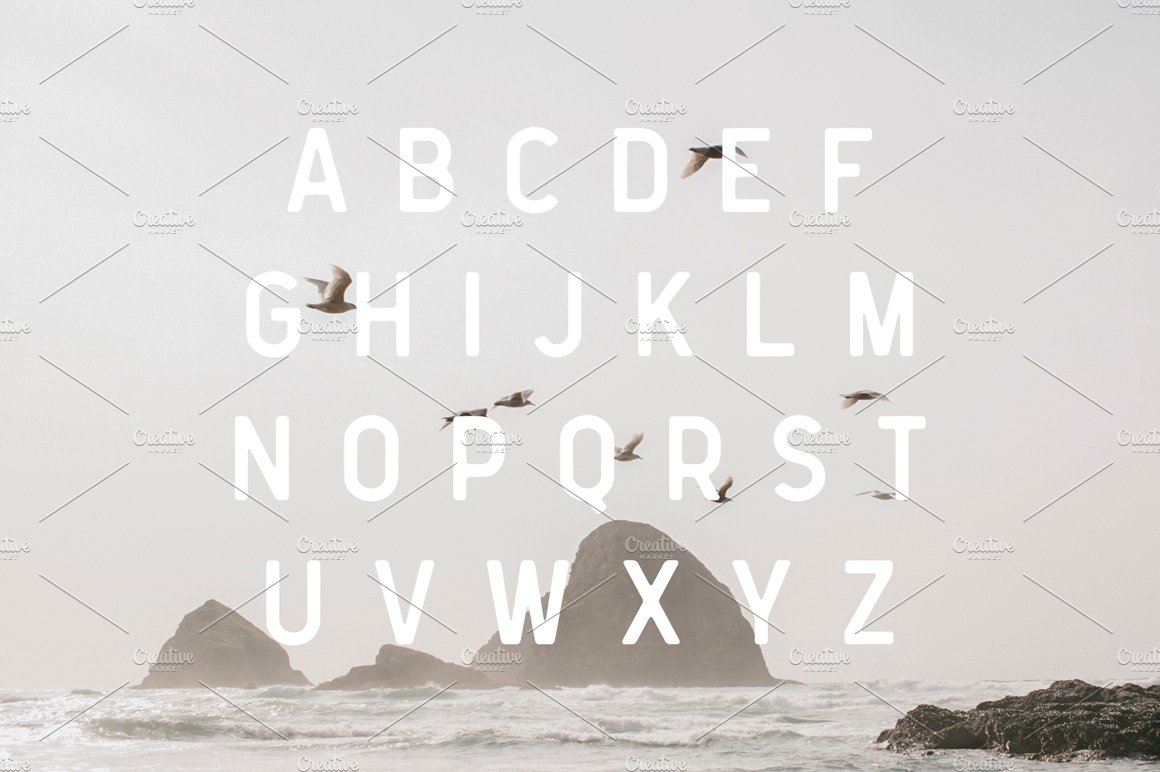 Oregon Font preview image.