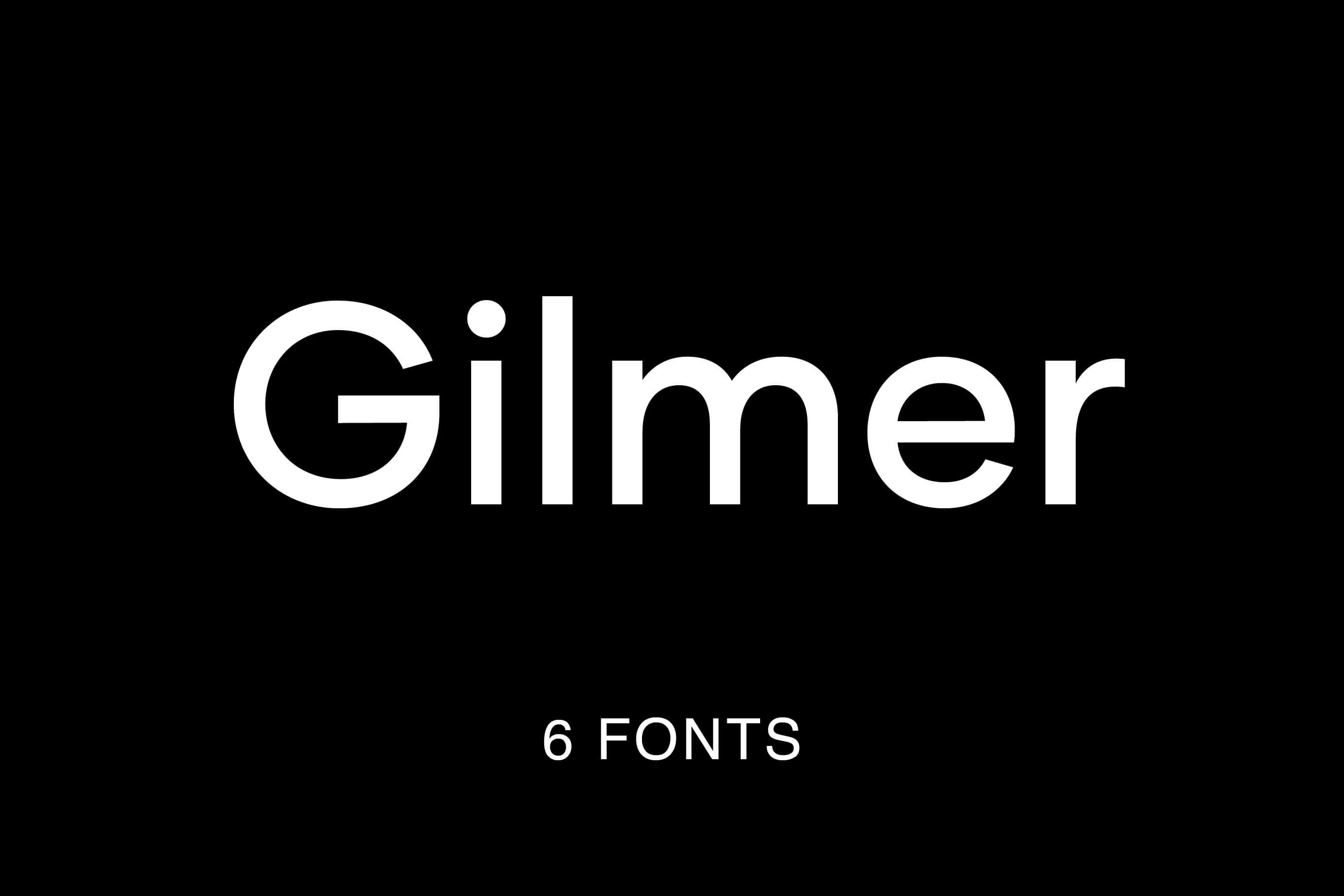 Gilmer – Geometric Sans Serif cover image.