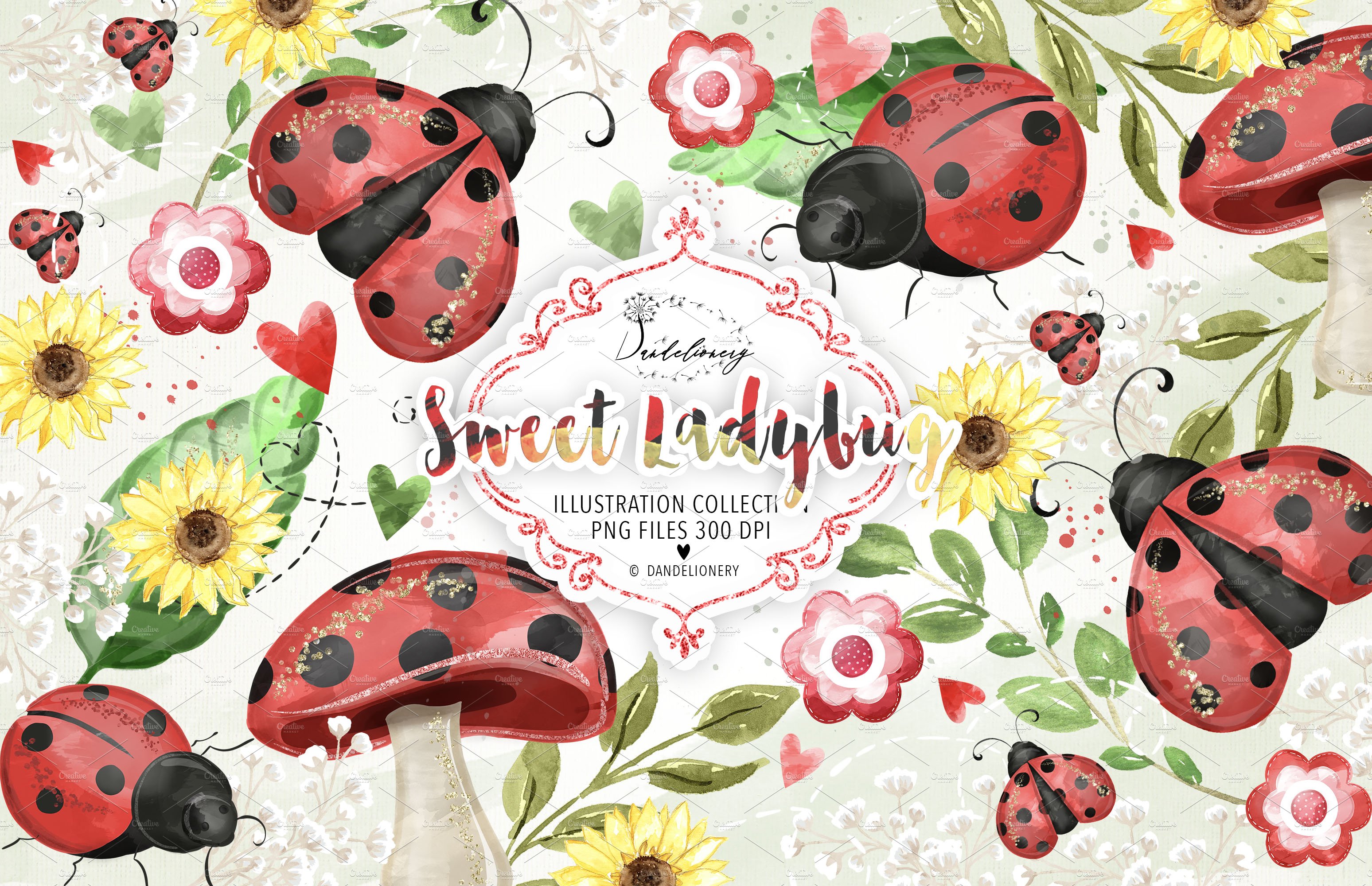 Sweet Ladybug design cover image.