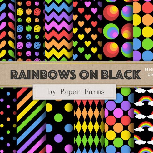 Rainbow digital paper cover image.