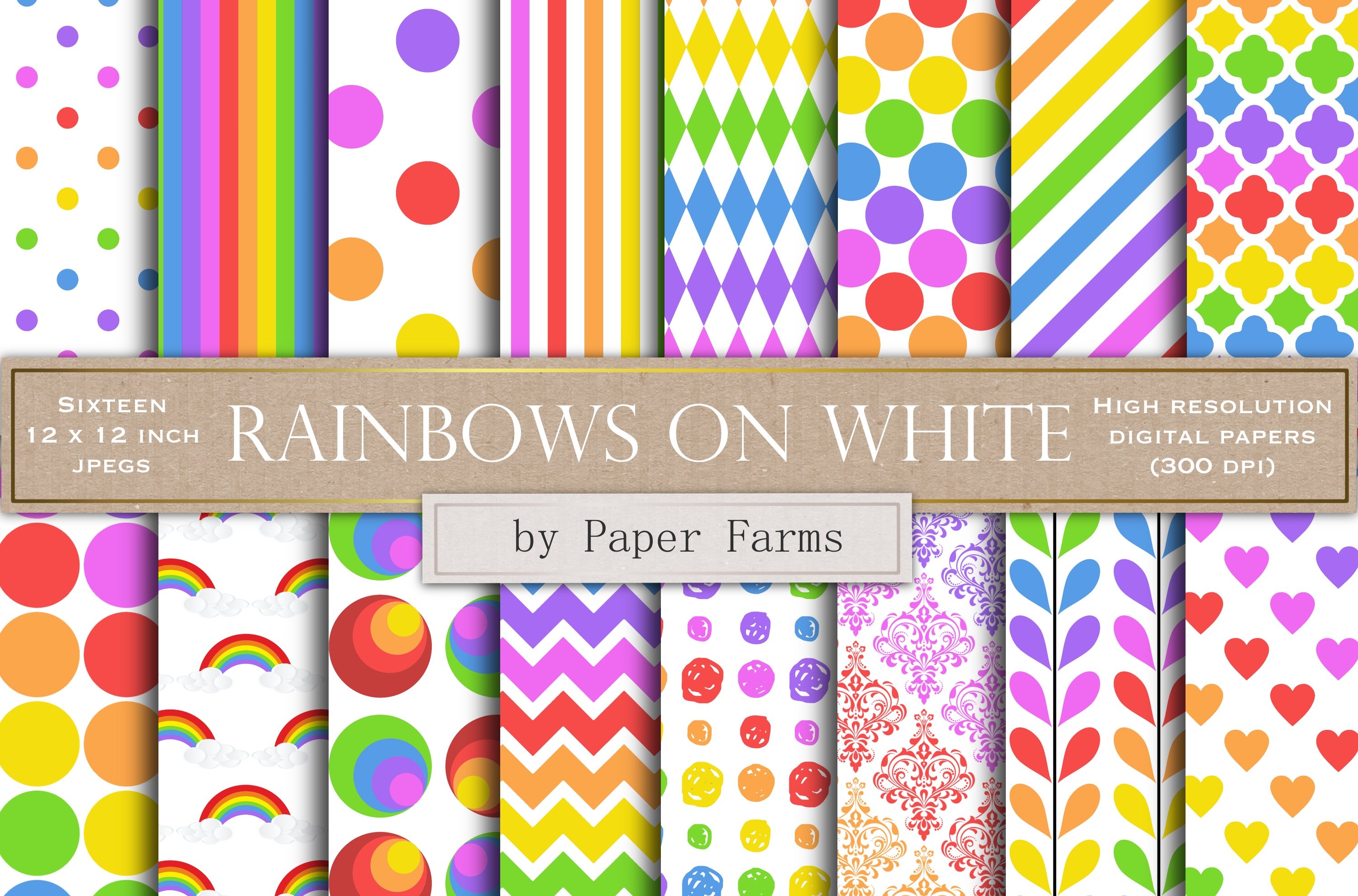 Rainbow patterns cover image.
