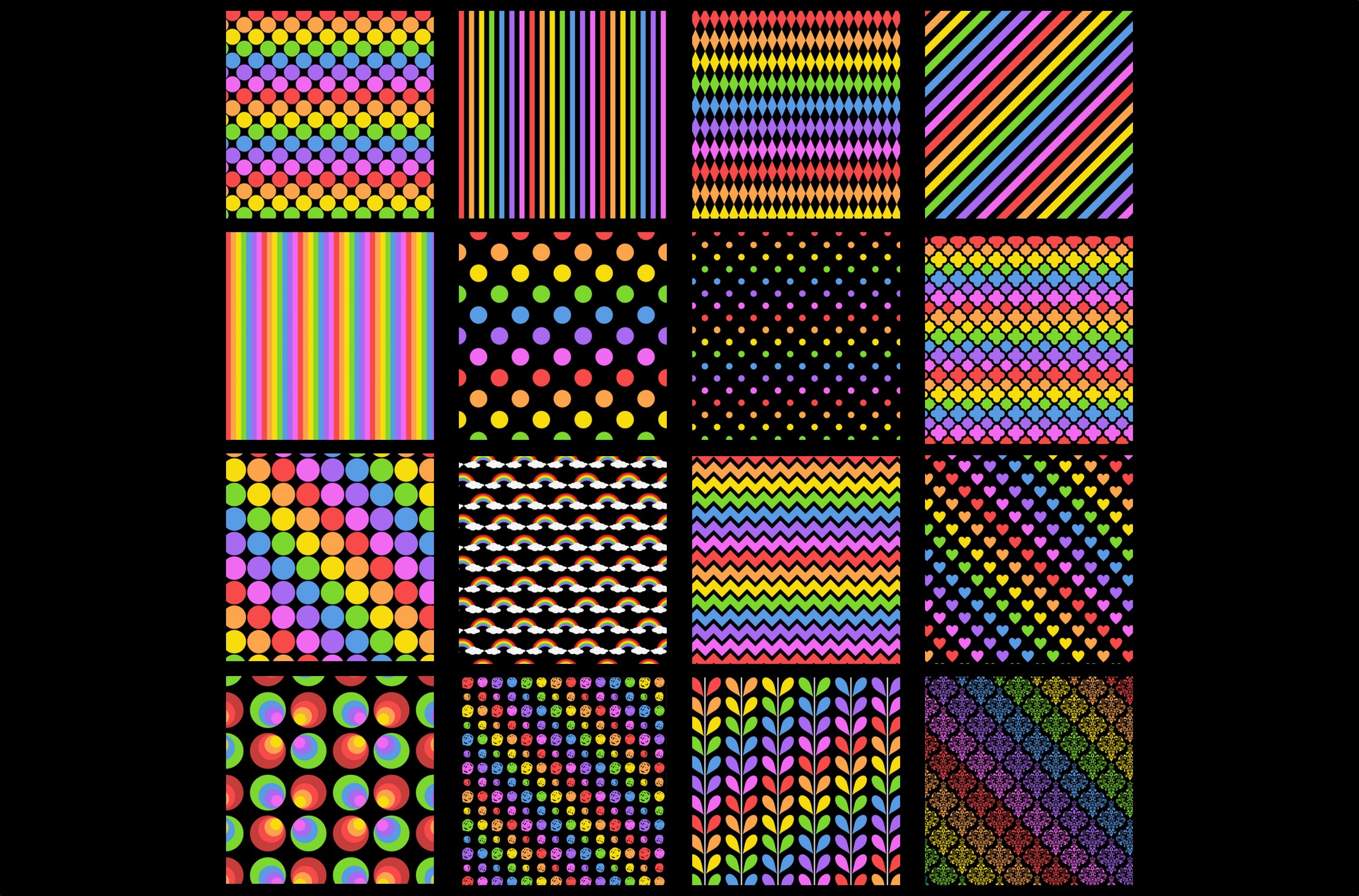 Rainbow digital paper preview image.