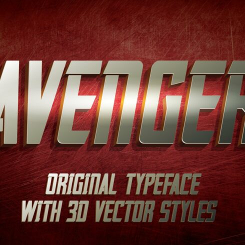 Avenger label typeface cover image.