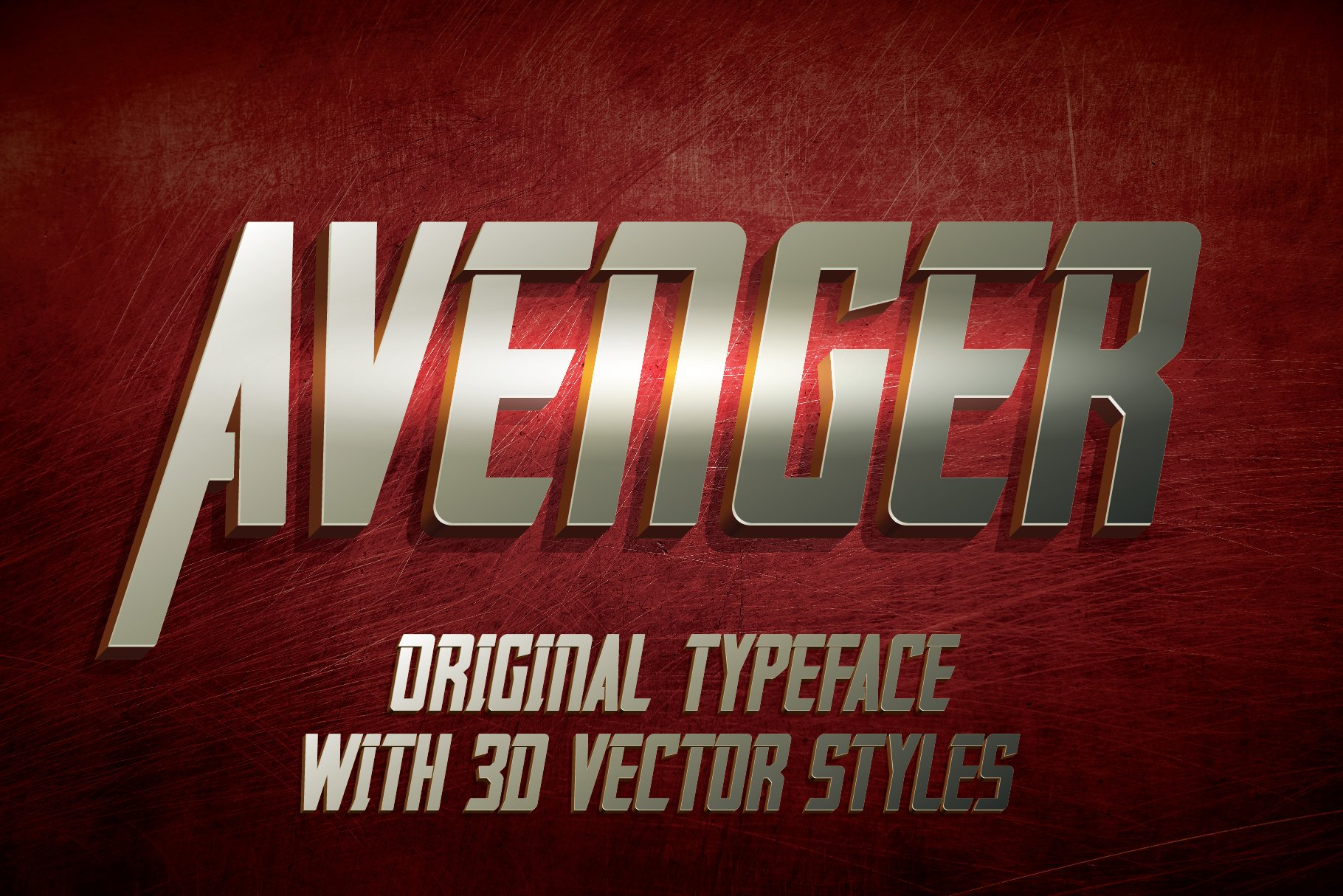 Avenger label typeface cover image.