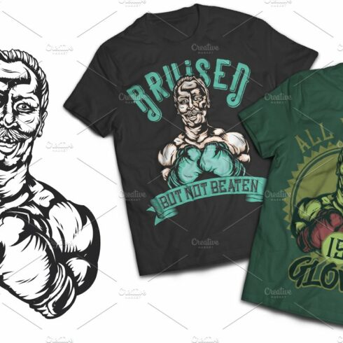 Boxer T-shirts And Poster Labels cover image.