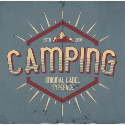 Camping typeface cover image.