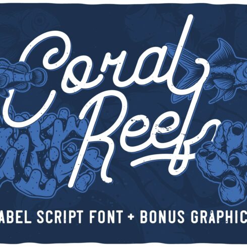 Coral Reef script font cover image.