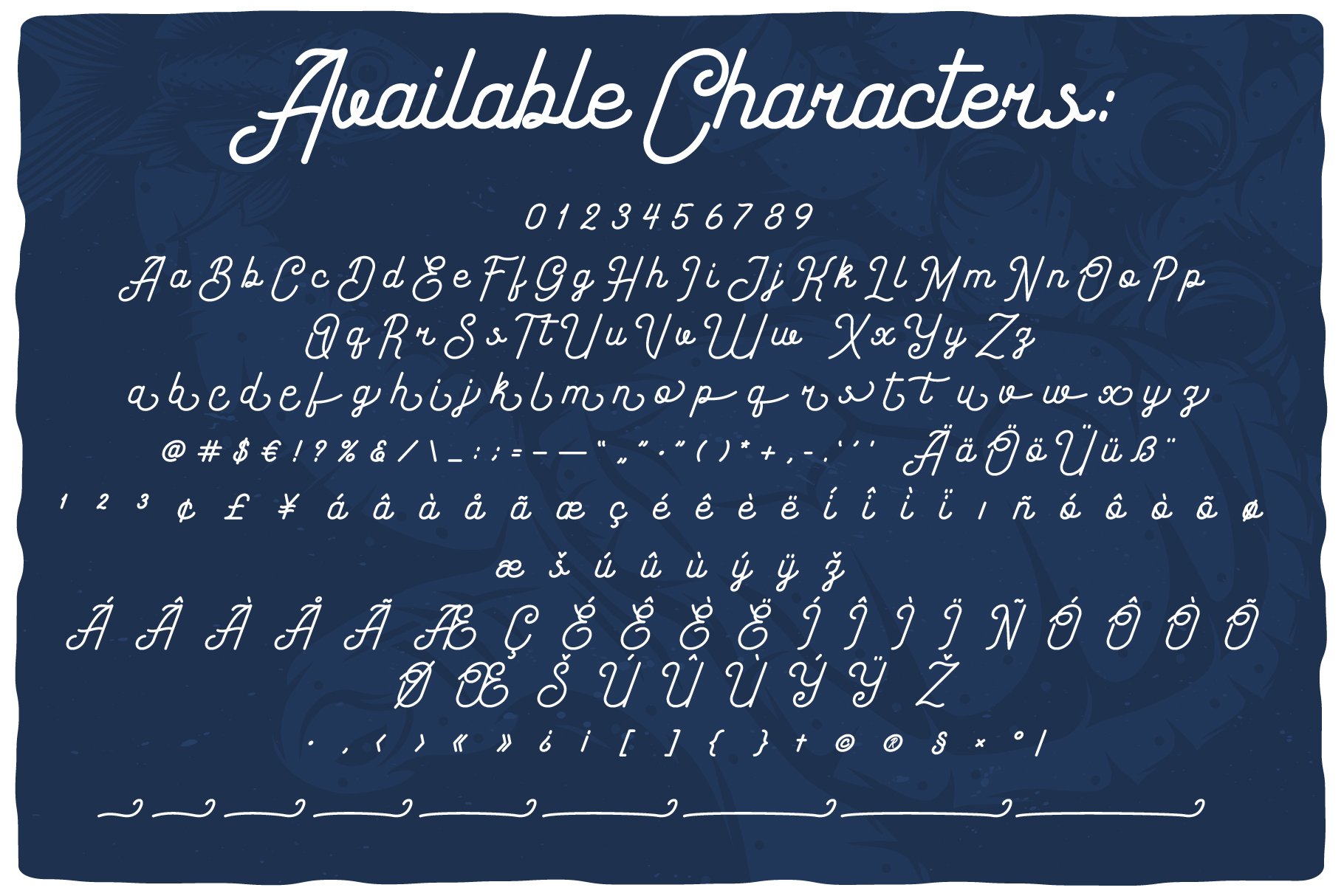 Coral Reef script font preview image.