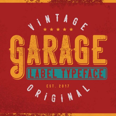 Garage typeface cover image.