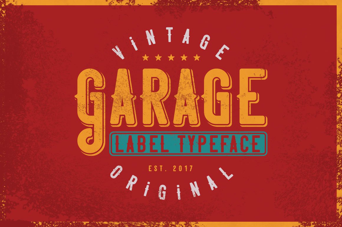 Garage typeface cover image.