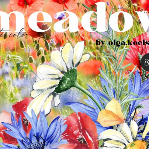 Meadow Flowers Watercolor cover image.