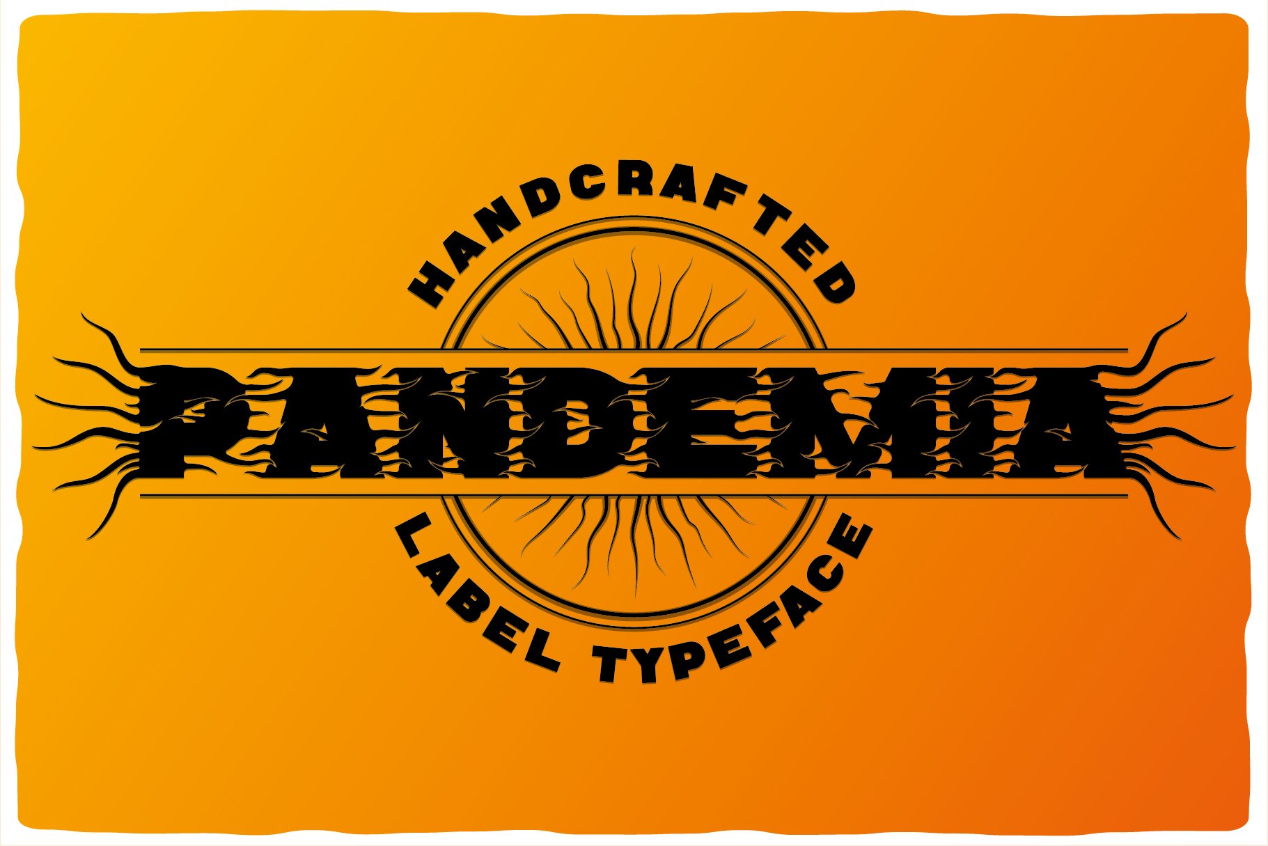 Pandemia typeface cover image.