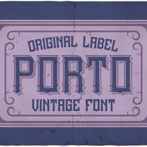 Porto typeface cover image.
