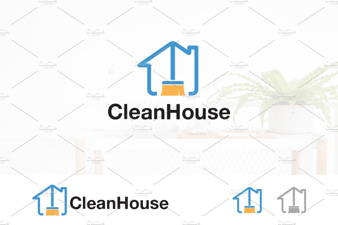 House Clean Service Assistant Logo cover image.