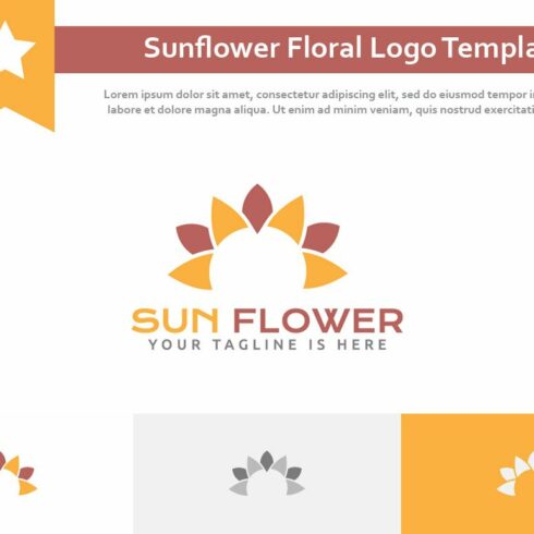 Bright Sunflower Sun Flower Logo cover image.