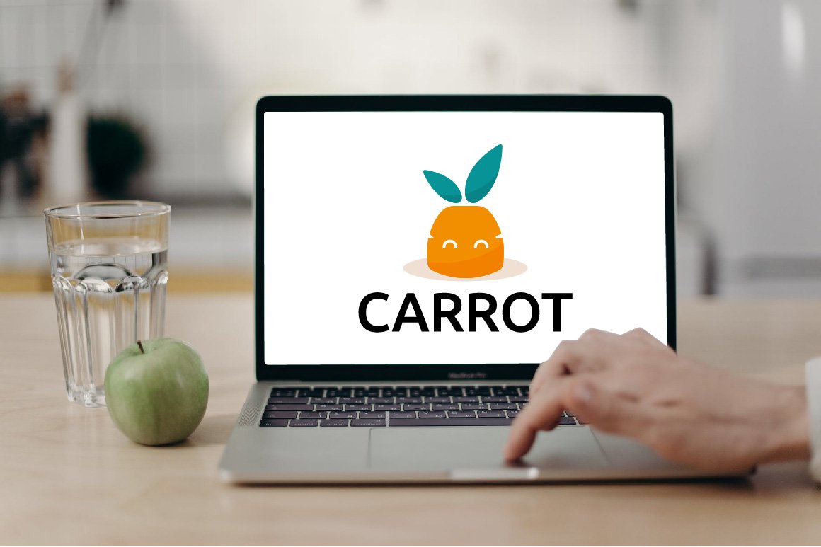 Carrot Bunny Rabbit Vegetable Logo preview image.