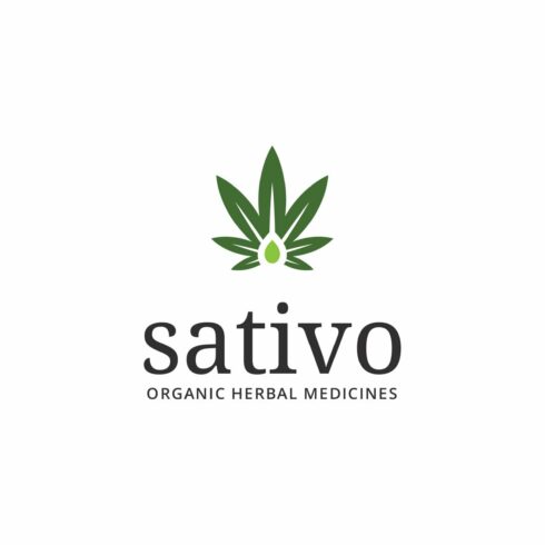 Sativo Cannabis Hemp Marijuana Logo cover image.