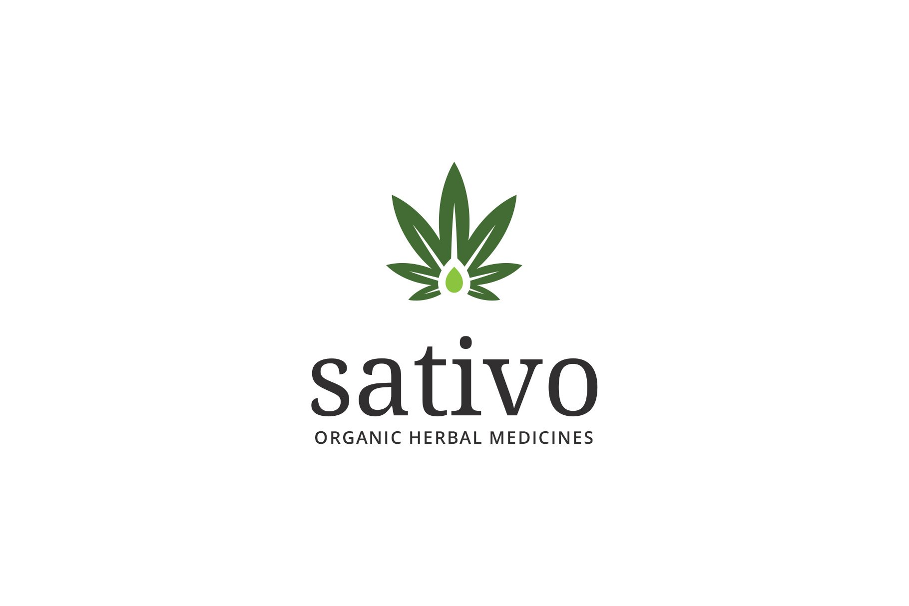 Sativo Cannabis Hemp Marijuana Logo cover image.