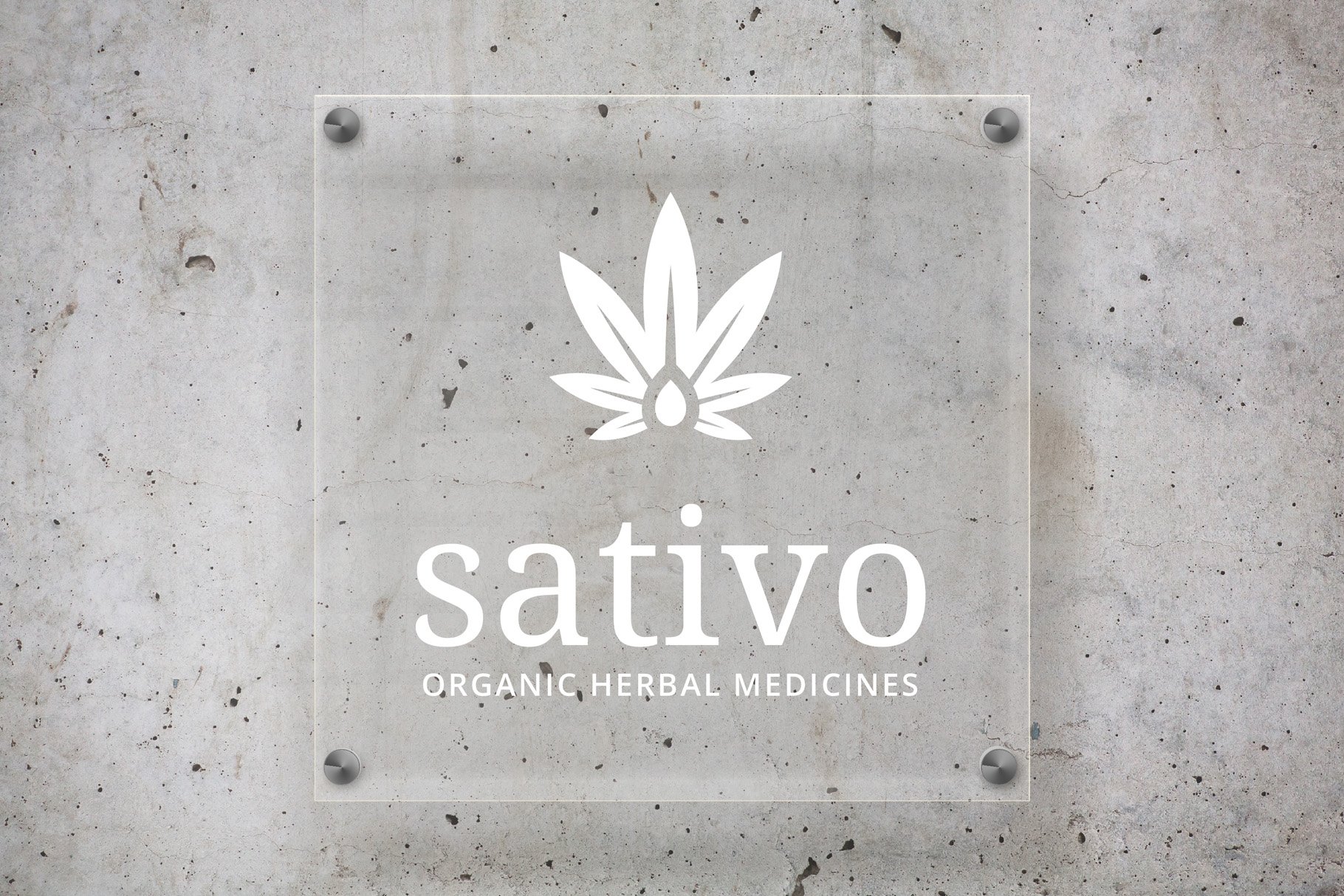 Sativo Cannabis Hemp Marijuana Logo preview image.