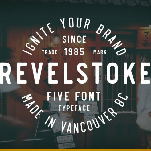 Revelstoke - 5 Font Family cover image.