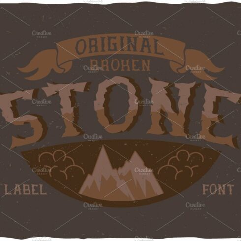 Stone Angry Look Label Typeface cover image.