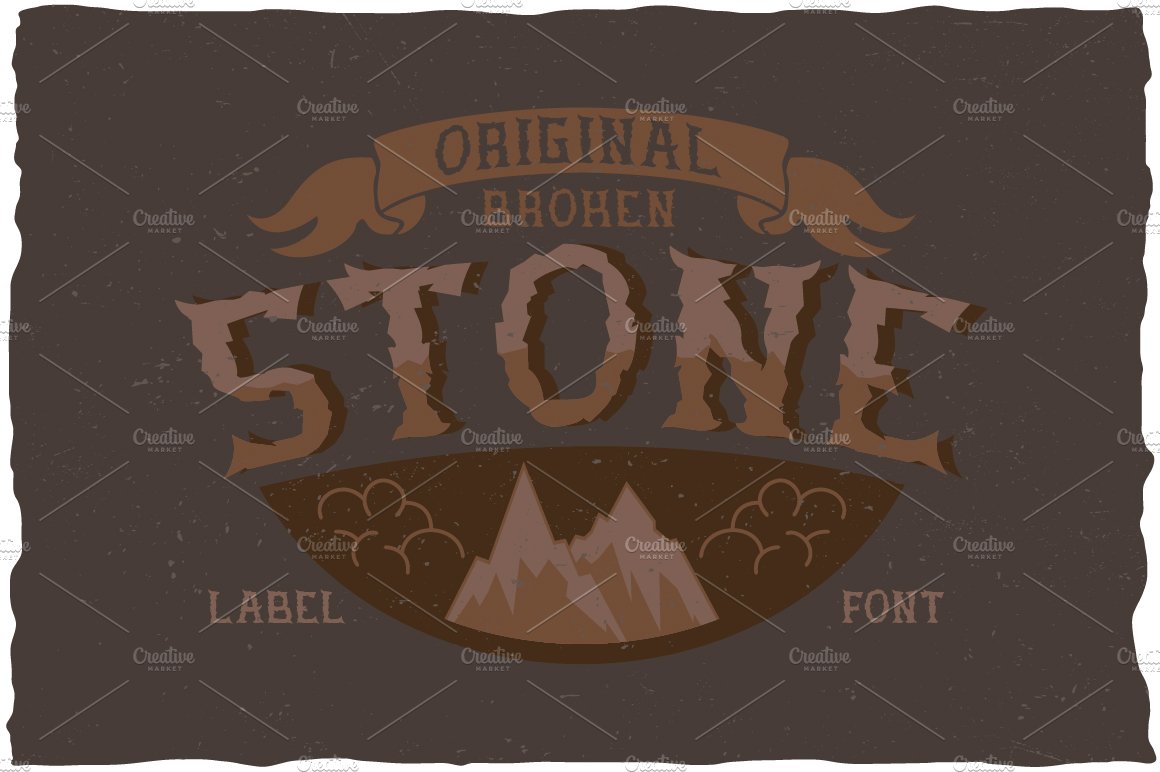 Stone Angry Look Label Typeface cover image.