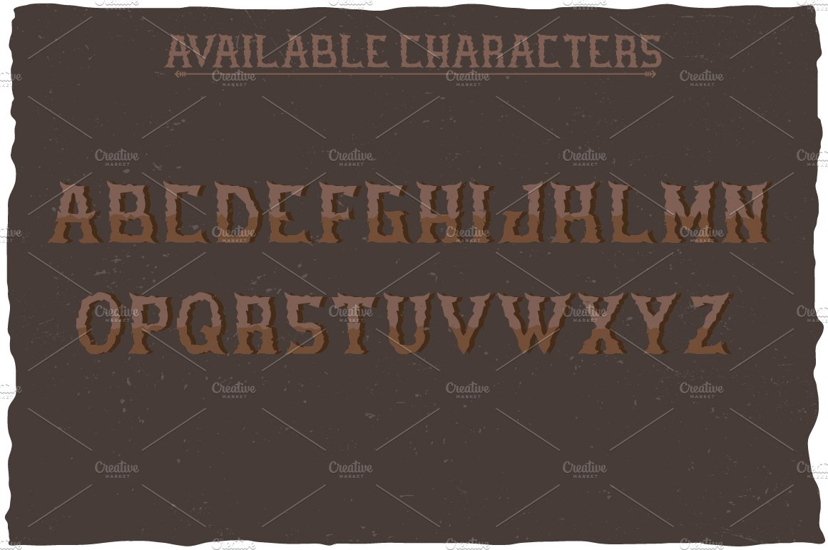 Stone Angry Look Label Typeface preview image.