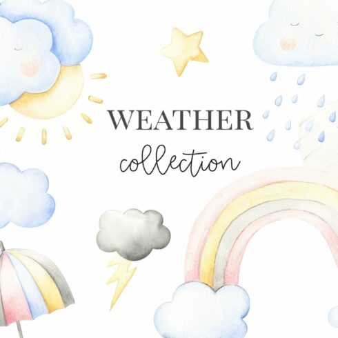 Weather watercolor collection cover image.