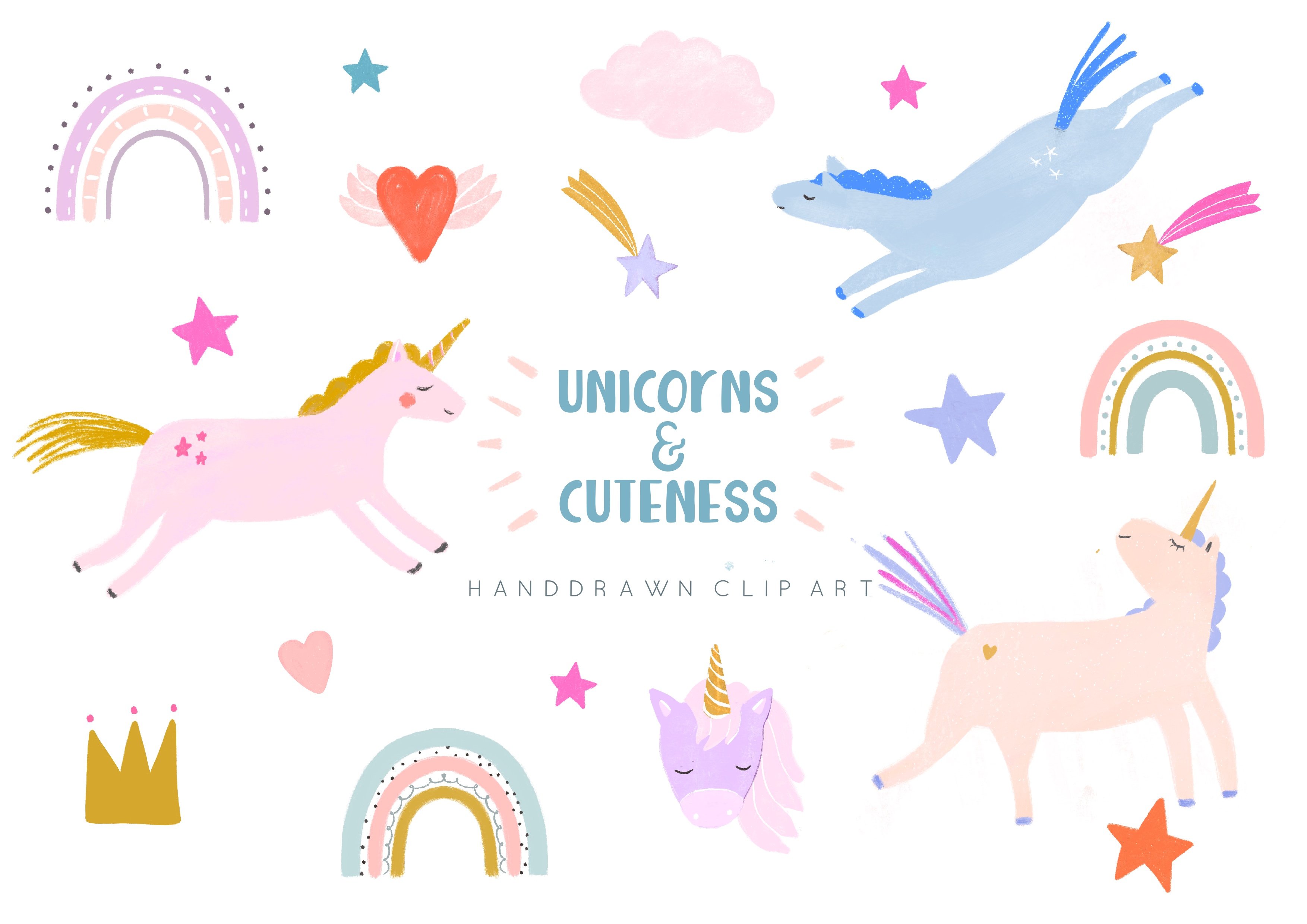 Unicorns, rainbows, stars and magic cover image.